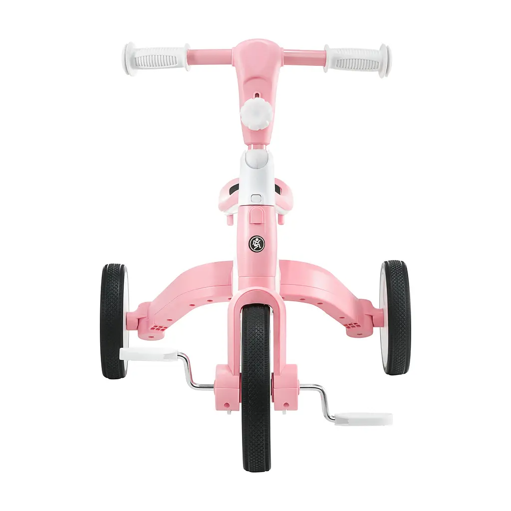 Дитячий триколісний велосипед HyperMotion Tobi Rocket з батьківською ручкою 17 см 20 см pink (TOBI ROCKET HYP PINK) - фото 10