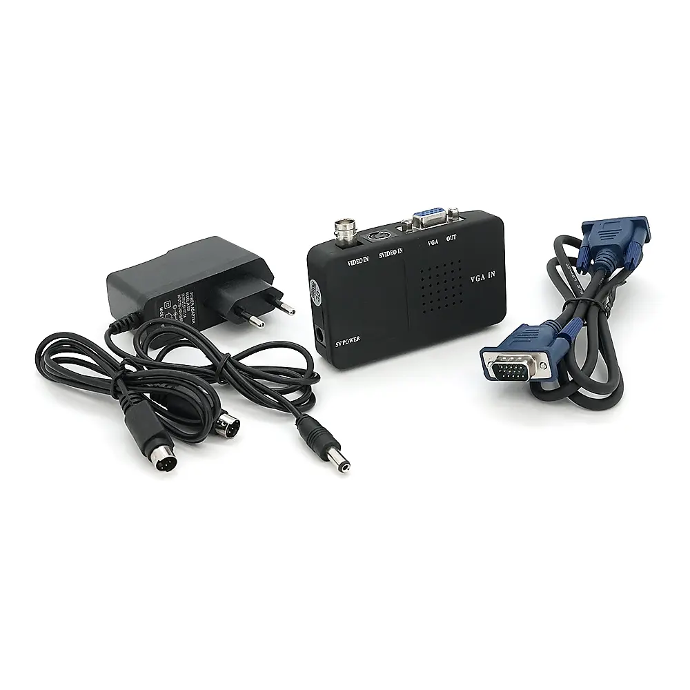 Конвертер Voltronic VGA to BNC, IN-BNC (папа) на OUT-VGA (мама), Black, Пакет Q25 - фото 4