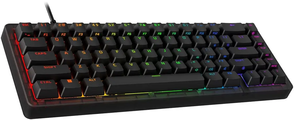 Клавіатура HyperX Alloy Origins 2 65key Red USB-A Hot-Swap EN/UA RGB Black (B4QS3AA) - фото 3
