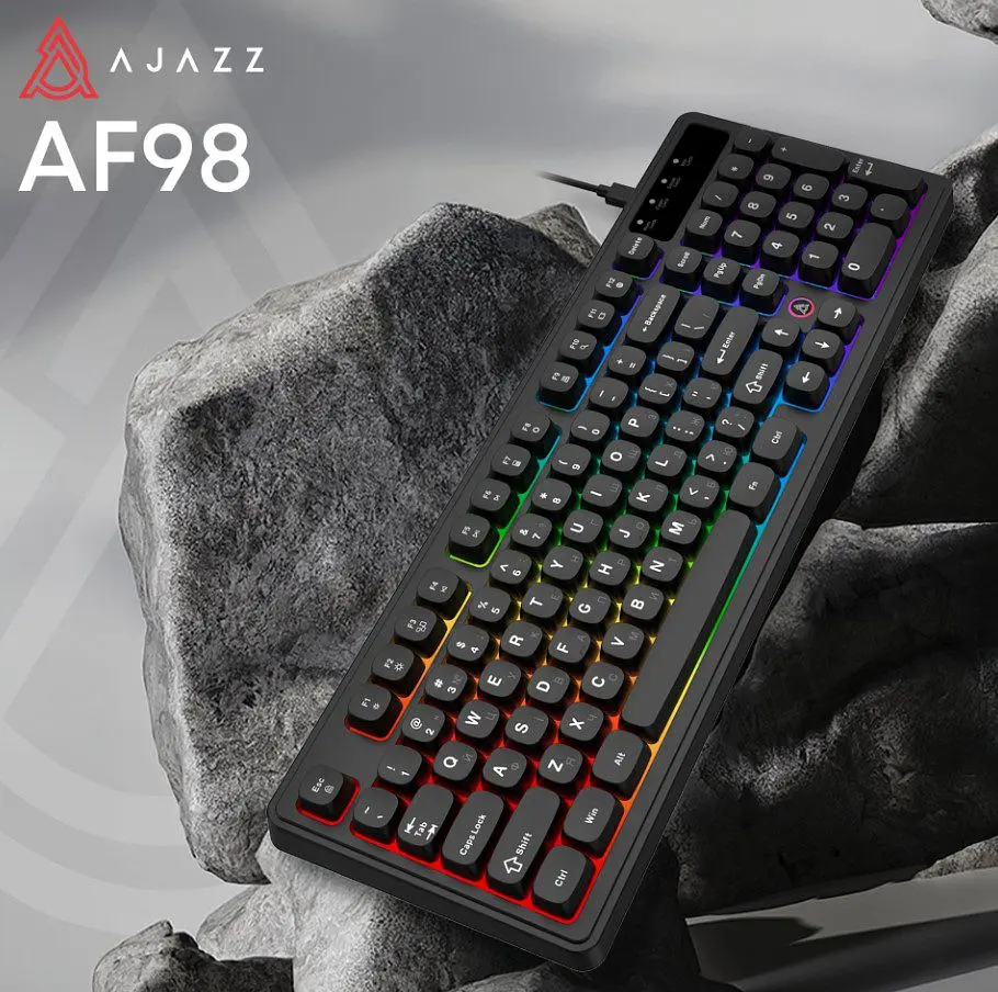 Клавиатура проводная игровая Ajazz AF-B-98 USB Black - фото 4