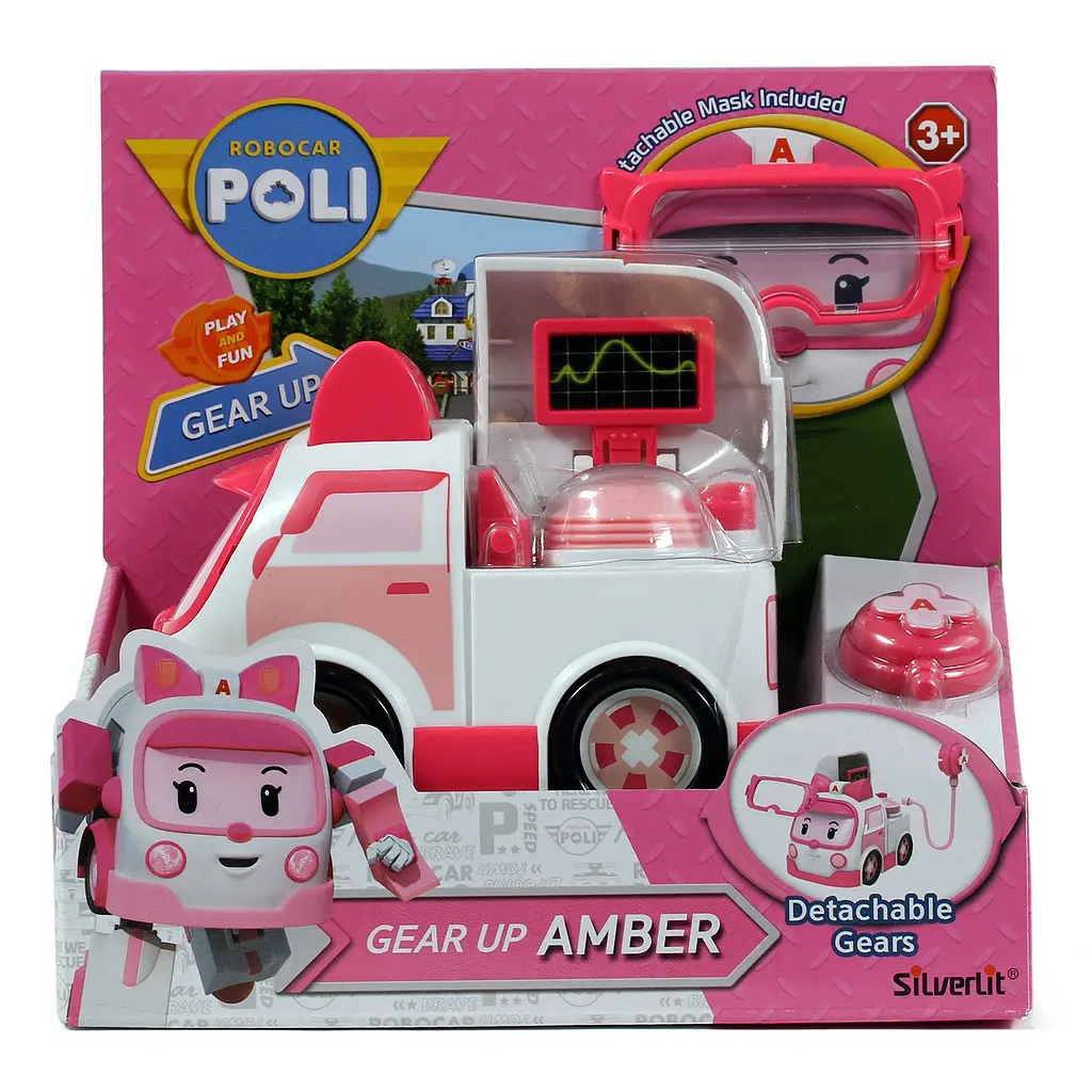 Машинка Robocar Poli Ембер з аксесуарами (83393) - фото 5