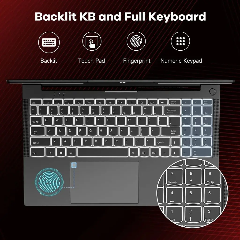 Ноутбук NIMO N153 R5 6600H/32GB/1TB Grey [137451] - фото 5