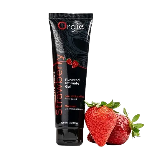 Оральний лубрикант Orgie Lube Tube Strawberry - зі смаком полуниці, 100 мл