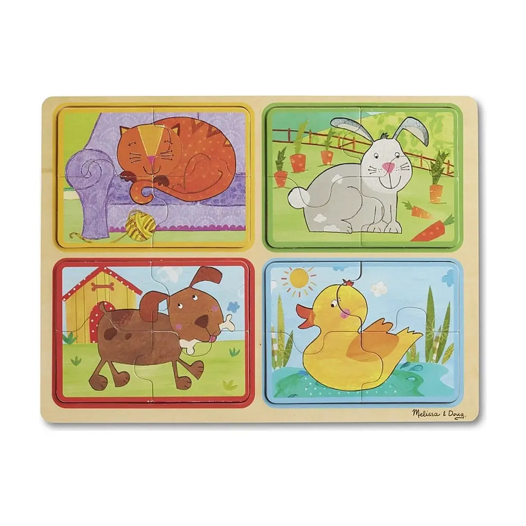 Пазл Melissa&Doug дерев'яні у футлярі "Грайливі друзі" (MD31364) - фото 2