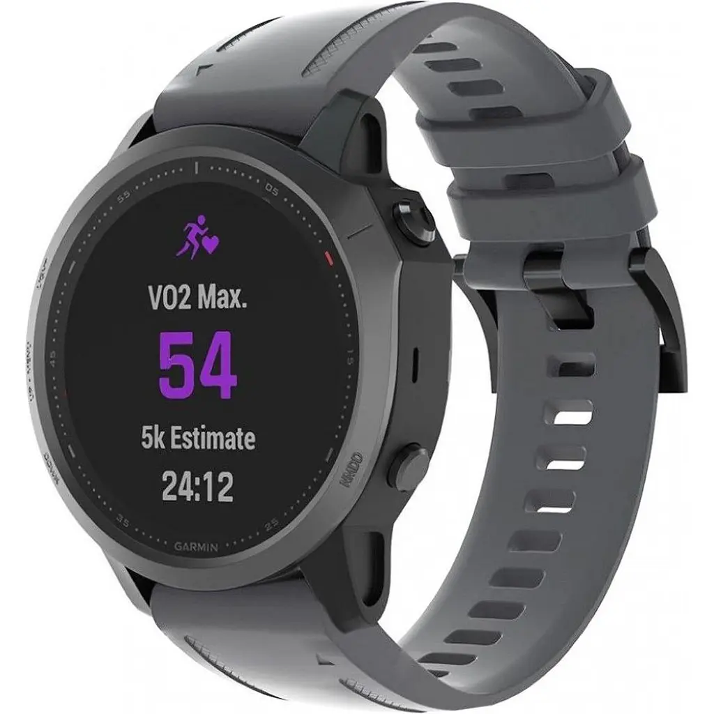 Ремінець ArmorStandart Silicon для Garmin 20mm Grey (ARM60812) [141555] - фото 2
