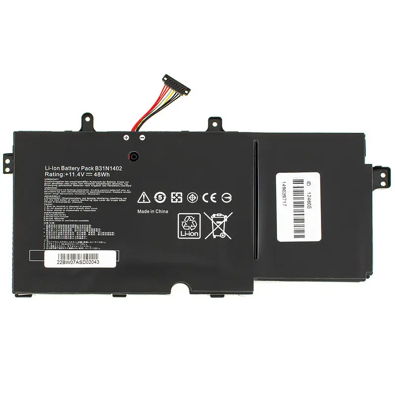 Батарея для ноутбука Asus B31N1402 (Q551 Q551N N591L N592UB series) 11.4V 4100mAh 47Wh Чорний (0B200-01050000) - фото 2
