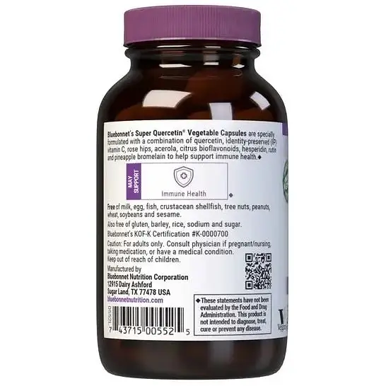 Кверцетин Bluebonnet Nutrition Super Quercetin 60 вегетаріанських капсул - фото 5