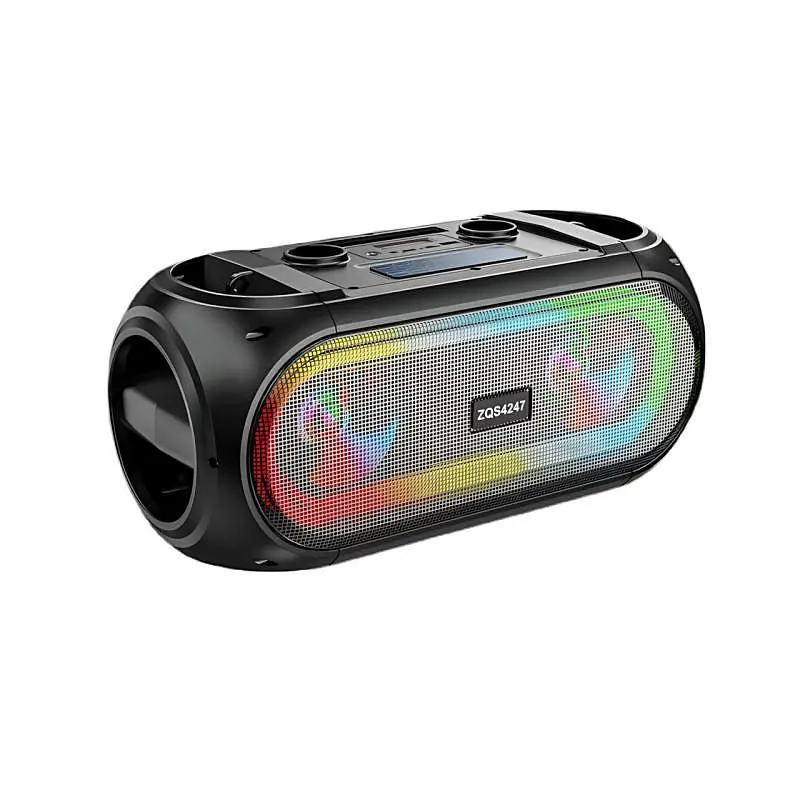 Портативна Bluetooth-колонка з радіомікрофоном і RGB-підсвіткою, ZQS4247 бездротова акустична система з TWS-режимом - фото 4