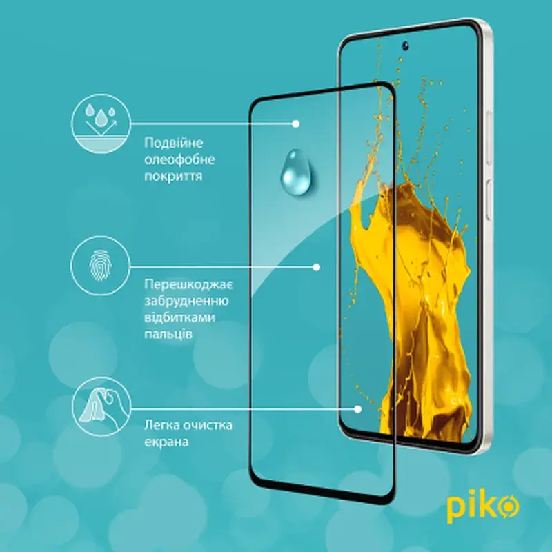 Скло захисне Piko Full Glue RealMe C55 Black (1283126579752) - фото 4