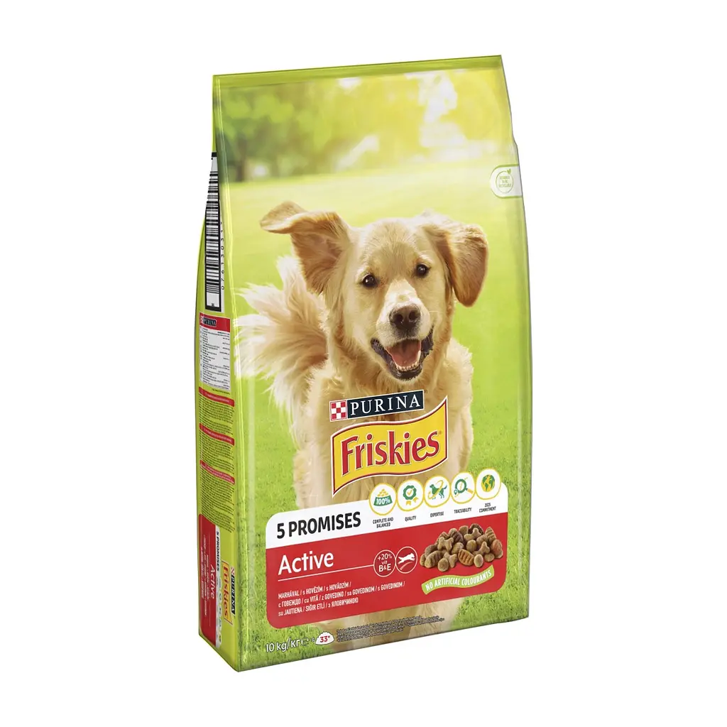 Сухий корм для собак Purina Friskies Active з яловичиною 10 кг (7613031395484) - фото 2