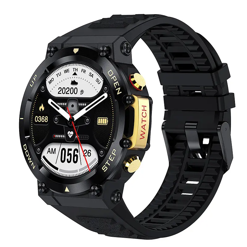 Чоловічий наручний годинник Titan Black-Gold 35 мм. Modfit acs0029731