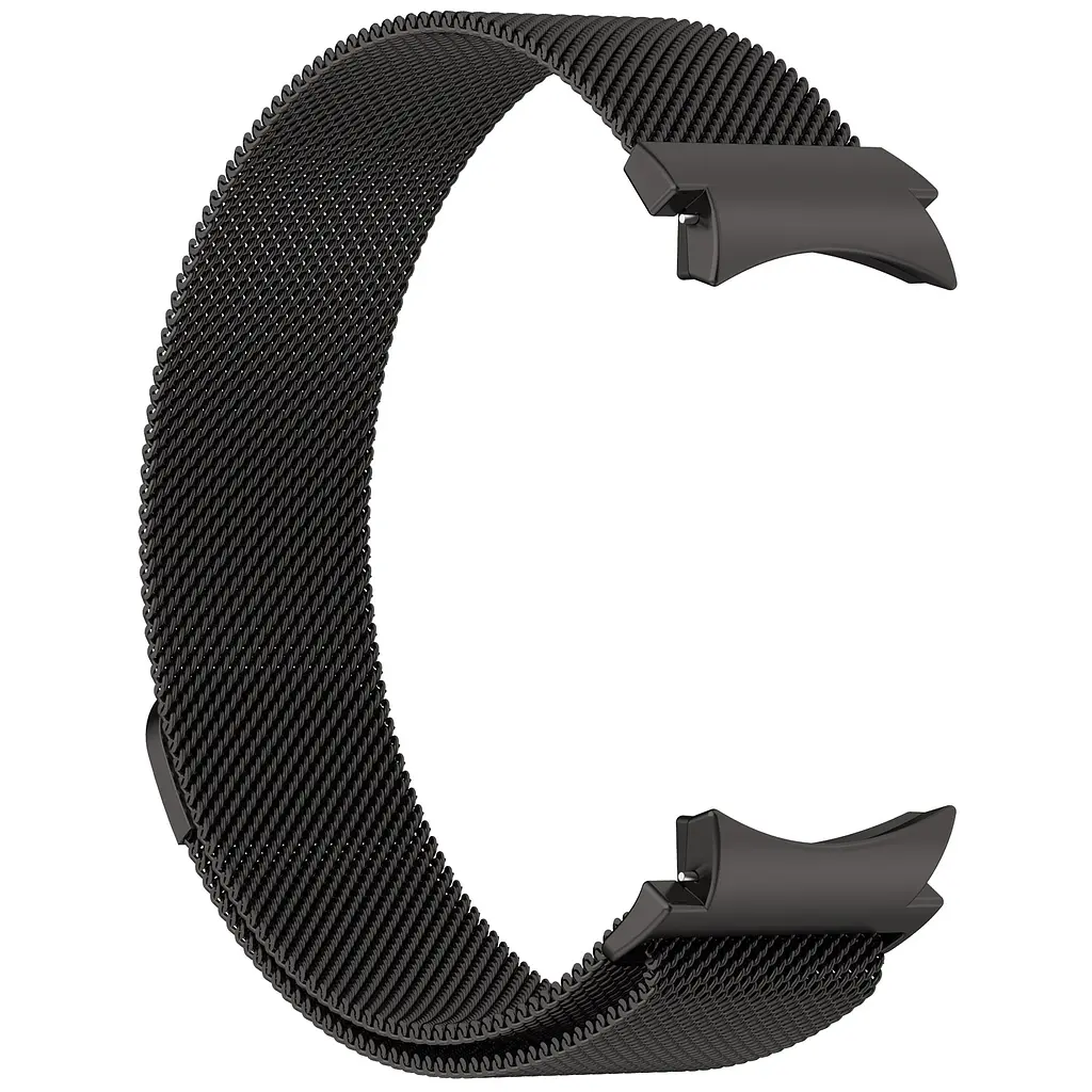 Ремінець металевий для смарт-годинника Google Pixel Watch 40,42,43,44,45,46,47 mm, Milanese Magnetic, чорний, міланська петля, браслет на магнітній застібці, сумісний з годинником Google Pixel Watch, для моделей з розміром корпусу 40,42,43,44,45,46 - фото 4