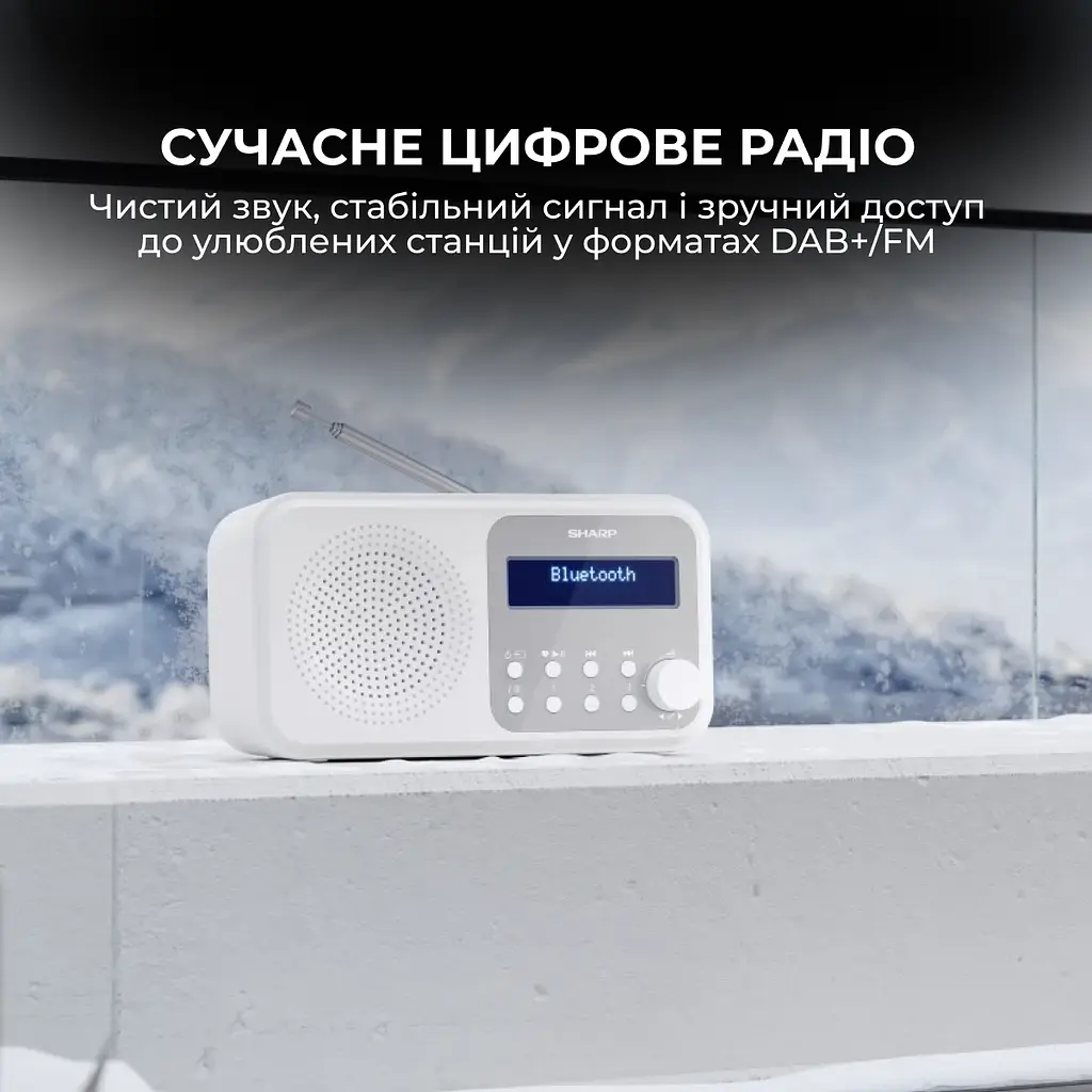 Радіоприймач Sharp DR-P420 White - фото 6