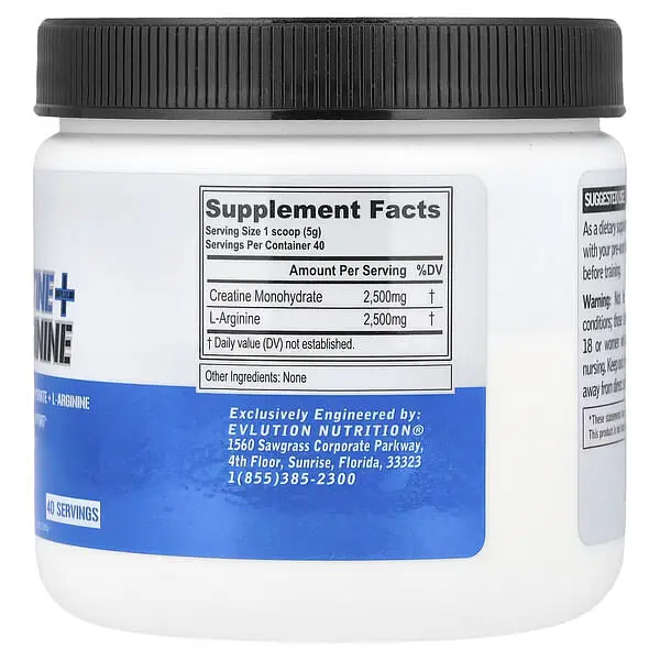 Моногідрат EVL Creatine + L-Arginine 200 грам Evlution Nutrition vit0005342 - фото 2