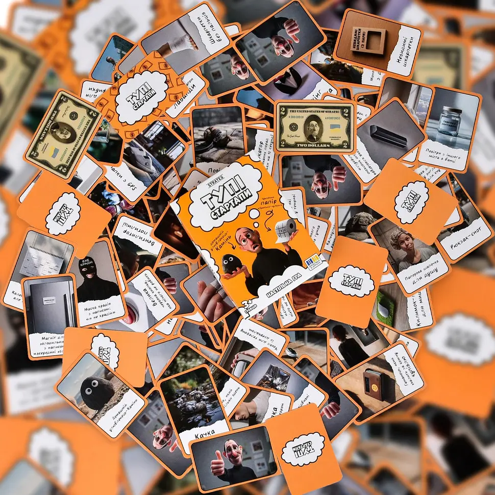 Настільна гра Strateg Тупі стартапи 30957 110 карток - фото 5