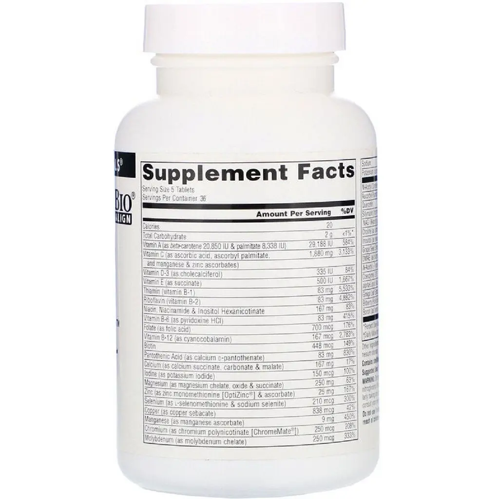 Мультивитамины Source Naturals Elan Vital Multiple 180 таблеток - фото 2