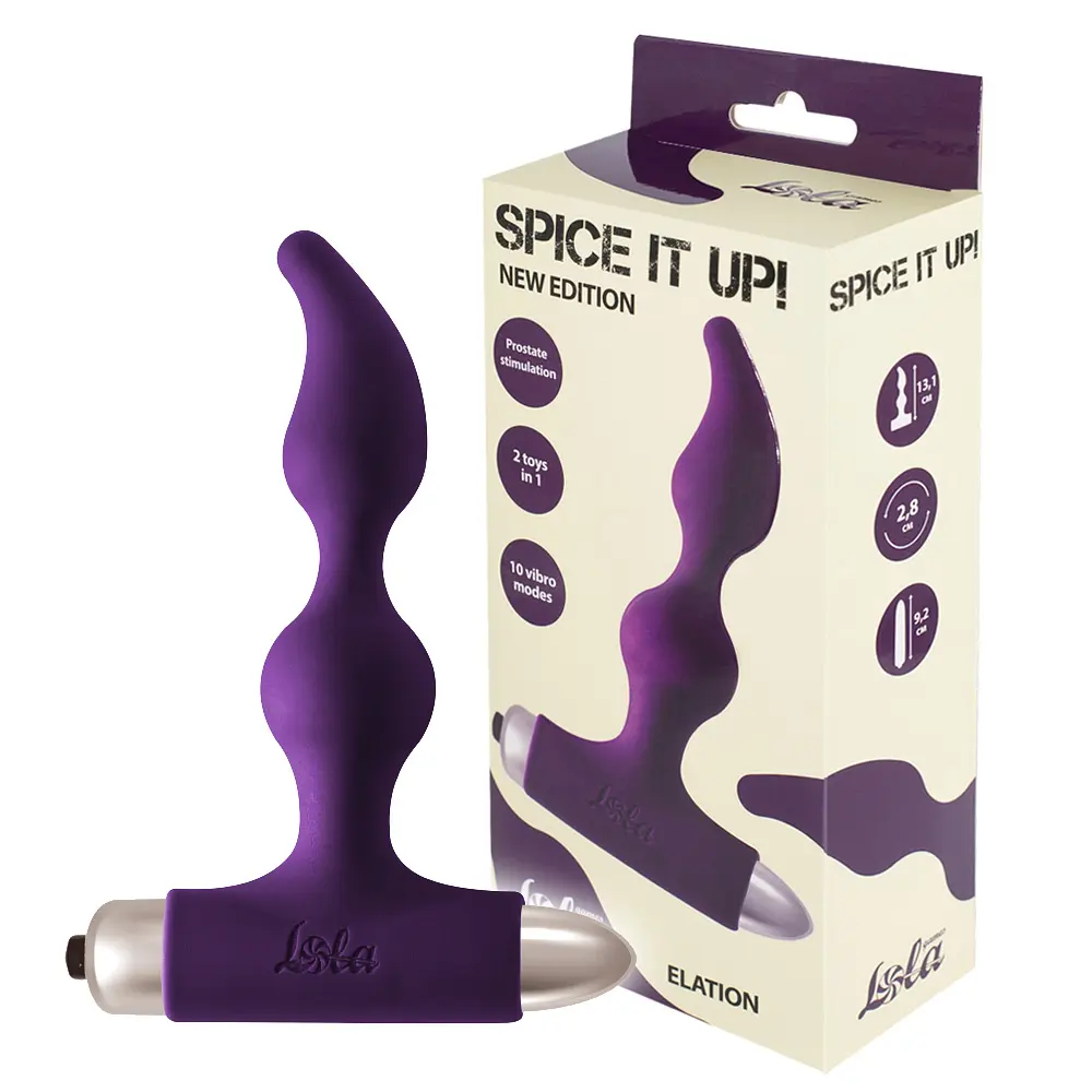 Анальна пробка Lola Toys Elation 13.1 см (фіолетовий) - фото 4