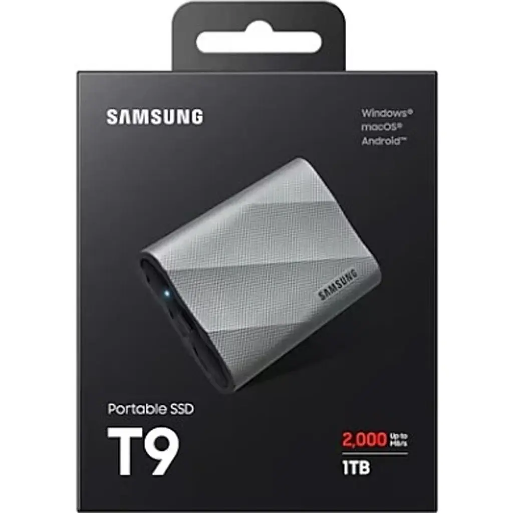 Зовнішній SSD накопичувач Samsung T9 1TB Gray (MU-PK1T0G) [160202] - фото 6