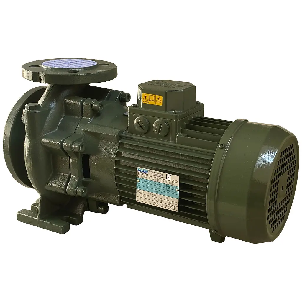 Насос моноблочний Saer IR 40-125A 3,0 кВт (40 м3/год, 27,5 м) - фото 7