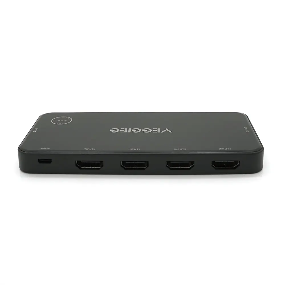 HDMI свеч Veggieg V-HD05 4kx2k, 5x1 портов, с USB-кабелем и пультом дистанционного управления, Black, Blister - фото 4