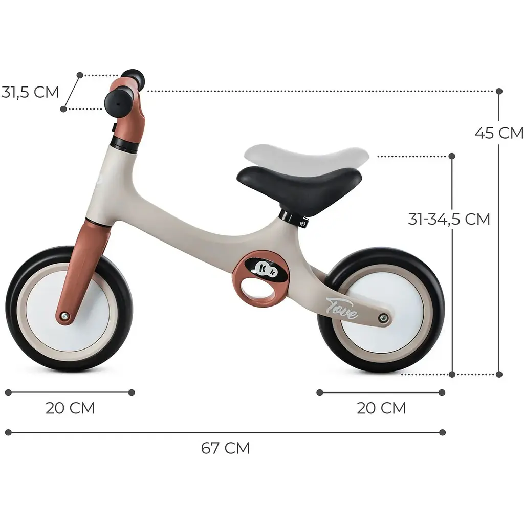 Біговел Kinderkraft Tove Desert Beige бежевий (00-00305195) - фото 9