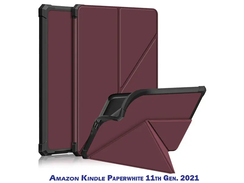 Чохол для електронної книги BeCover Ultra Slim Origami для Amazon Kindle Paperwhite 11th Gen. 2021 Red Wine (707222) - фото 2
