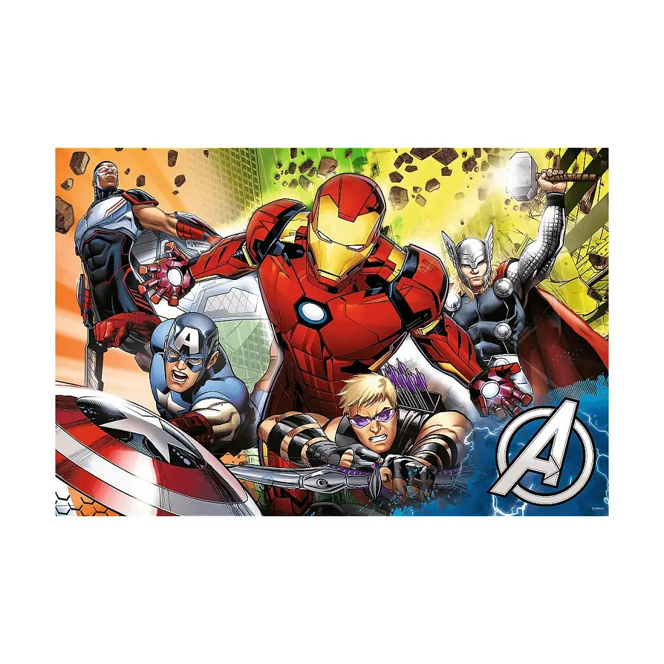 Дитячі пазли SUPER МАХІ Marvel "Разом сильніше" Trefl 41007 24 елементи, з розфарбовкою - фото 2