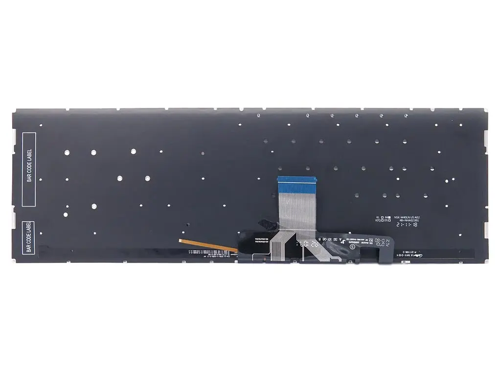 Клавіатура для ASUS X521, X521EA, X521EQ, X521FA, X521FL, X521JQ, X521UA, S533, S533E, S533F (RU Silver з підсвічуванням). Оригінал - фото 2