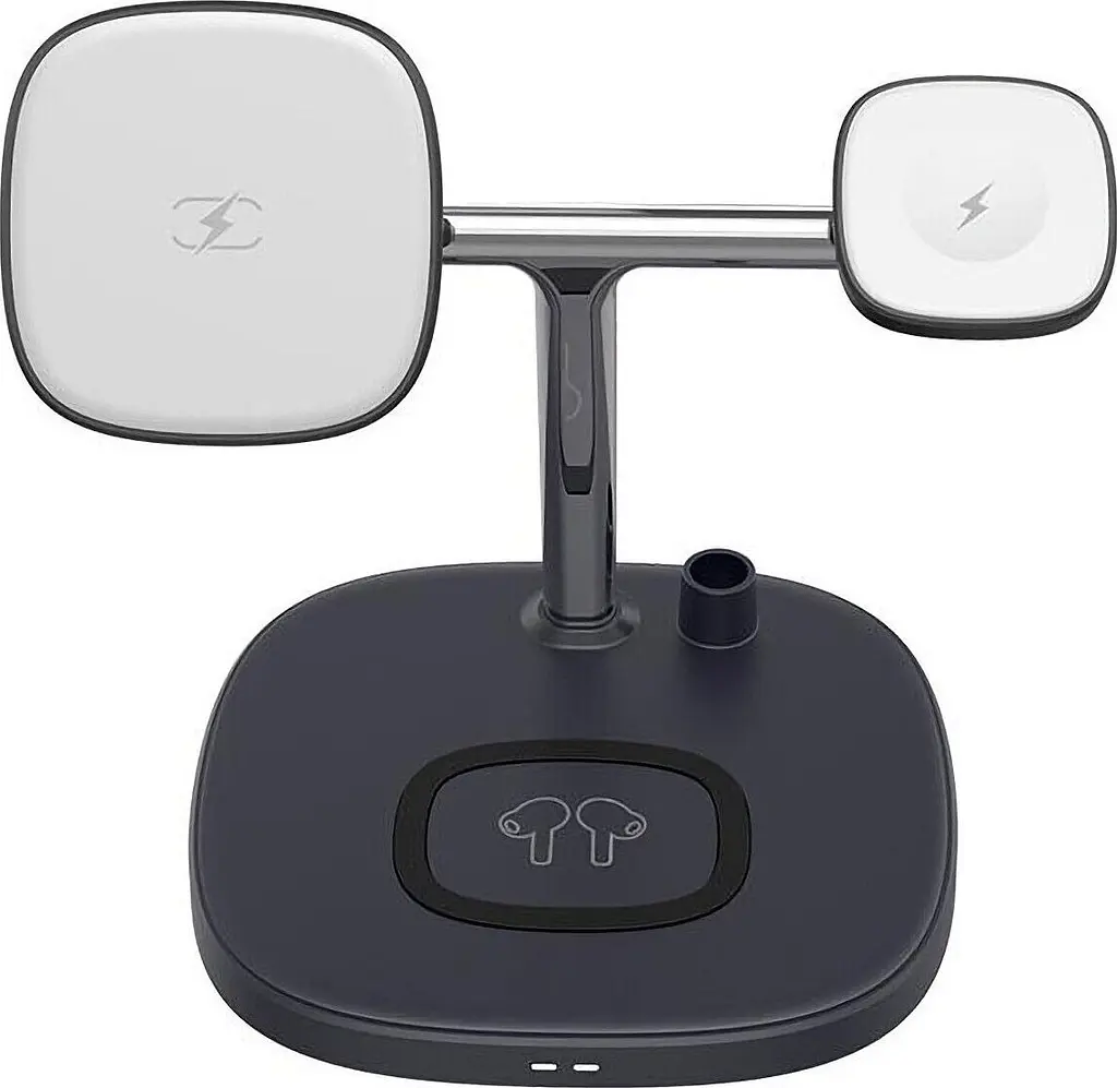 Бездротовий зарядний пристрій Choetech Magnetic Wireless Charger 4-in-1 Black (T583-F) [103179] - фото 2
