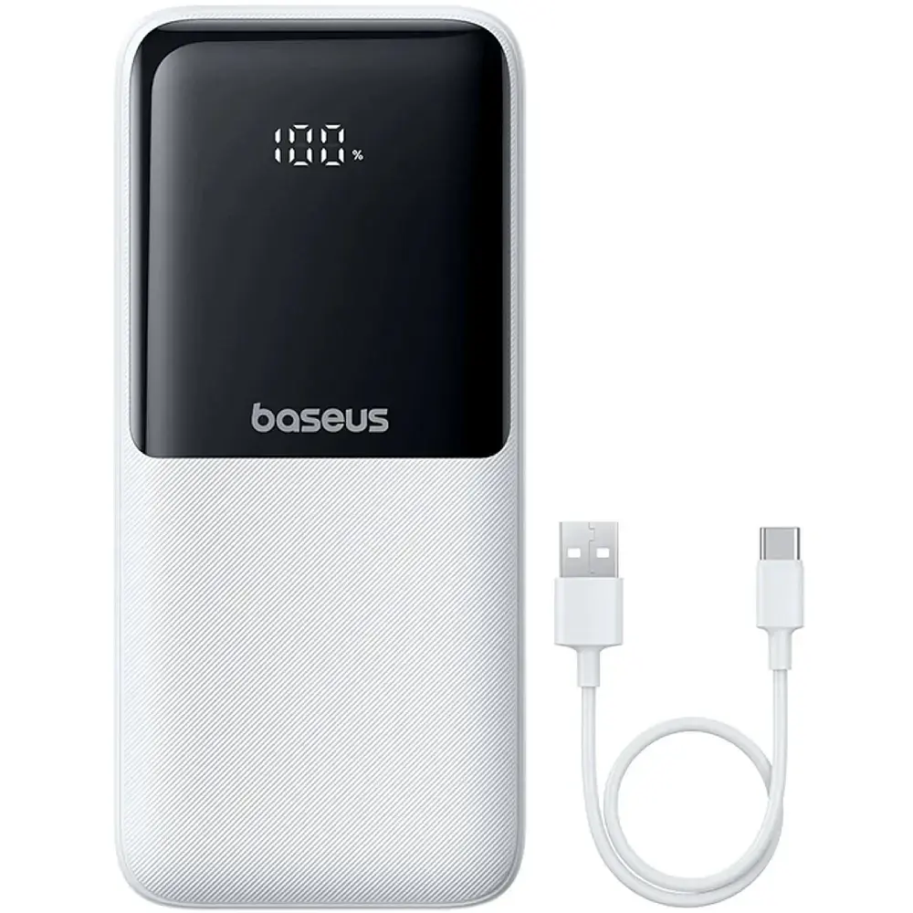 Power Bank Baseus Lipow 20000mAh 22.5W PD+QC (P10079102213-00) 2 in 1 White UA - фото 4