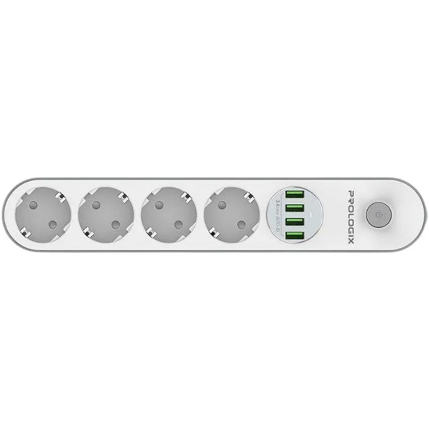 Сетевой фильтр-удлинитель ProLogix SE-4432W Premium 4 розетки 4xUSB 2 м - фото 2