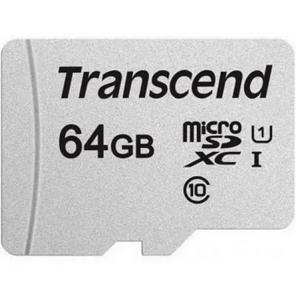 Карта памяти Transcend microSDXC 300S 64 GB UHS-I + SD Adapter (TS64GUSD300S-A) [34120] - фото 4