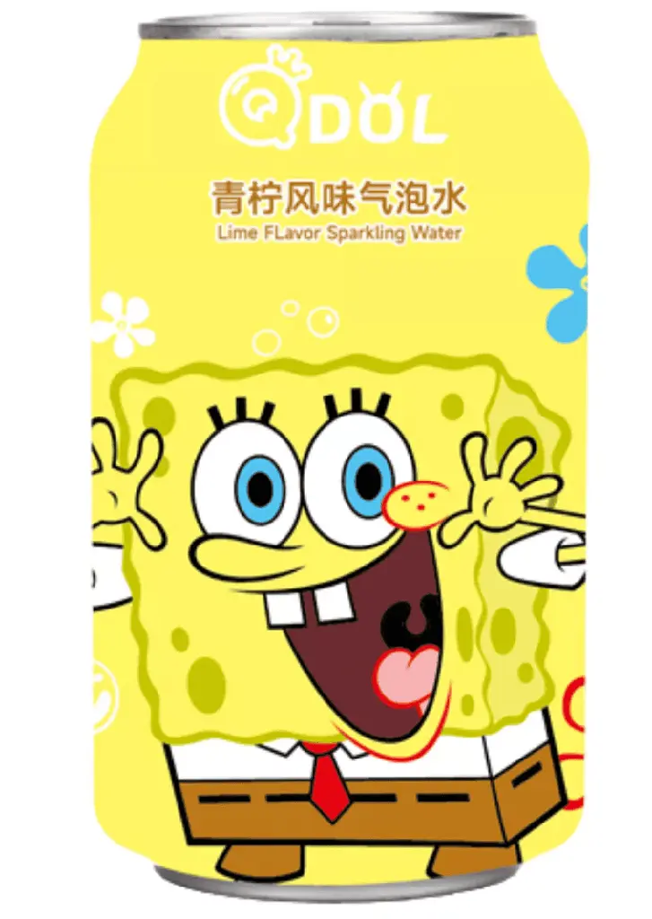 Газований напій Qdol Spongebob Squarepants Lime Губка Боб 330 мл