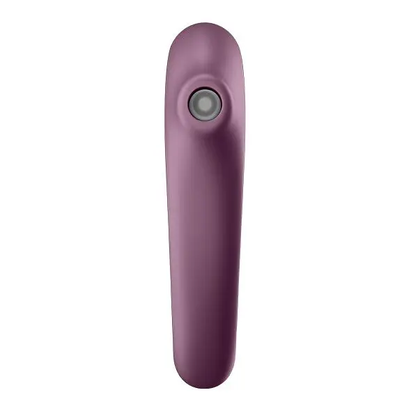 Вакуумний кліторальний стимулятор з вібрацією Satisfyer Dual Kiss фіолетовий - фото 2