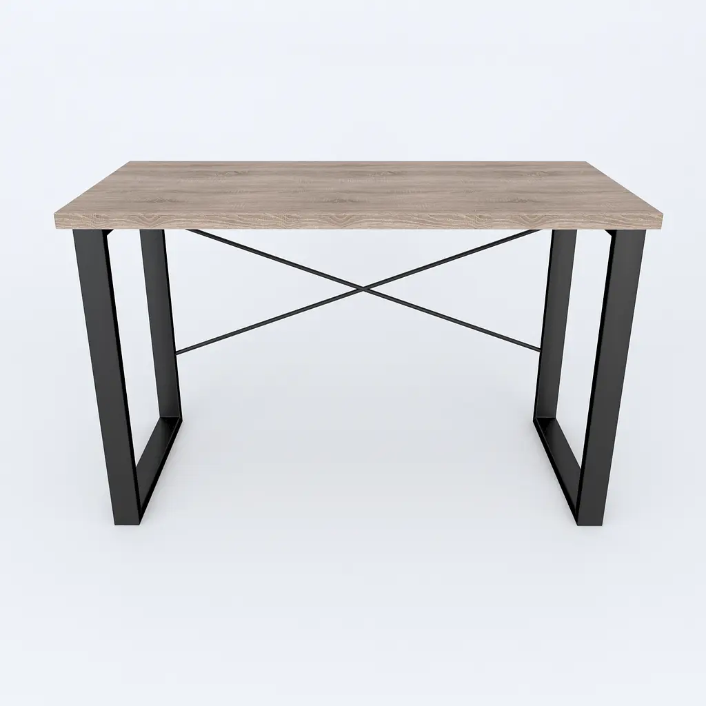 Письменный стол Ferrum-decor Драйв 750x1000x600 Черный металл ДСП Дуб Сонома Трюфель 32 мм (FRD-103300) - фото 4