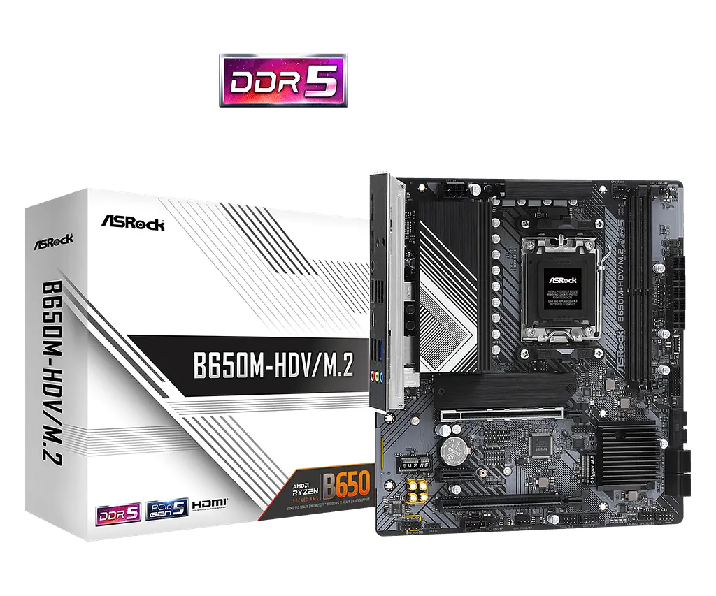 Материнська плата ASRock B650M-HDV/M.2 Socket AM5 (B650M-HDV/M.2) - фото 4