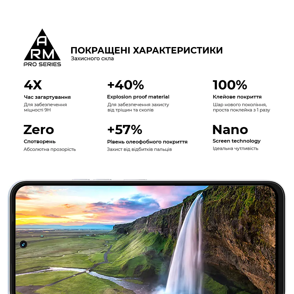 Захисне скло на TECNO Spark Go 2 4G (KM4) з олеофобним покриттям, Pro, повне проклеювання, антистатичний і пиловідштовхуючий шар, 9H, самоклеючеся, 2.5D, на весь екран, антистатичний клей, ArmorStandart (ARM87128) - фото 5