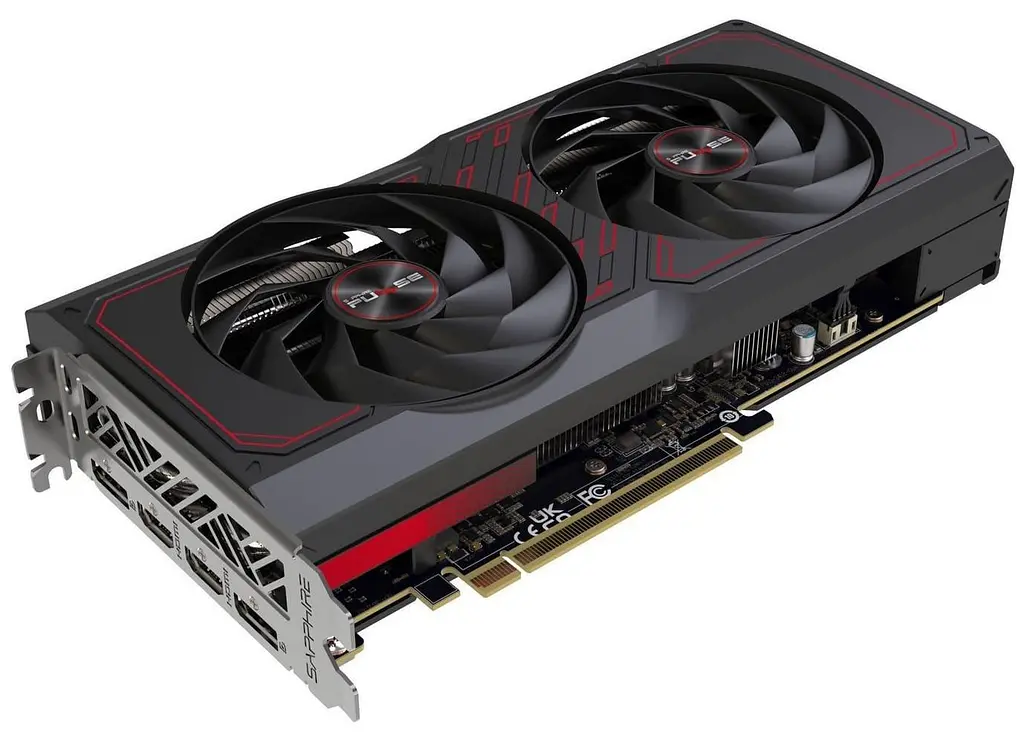 Відеокарта Sapphire AMD Radeon RX 7600 XT 16GB PULSE GAMING OC (11339-99-90G) (11339-04-20G) (GDDR6, 128 bit, PCI-E v4.0) FR - фото 2