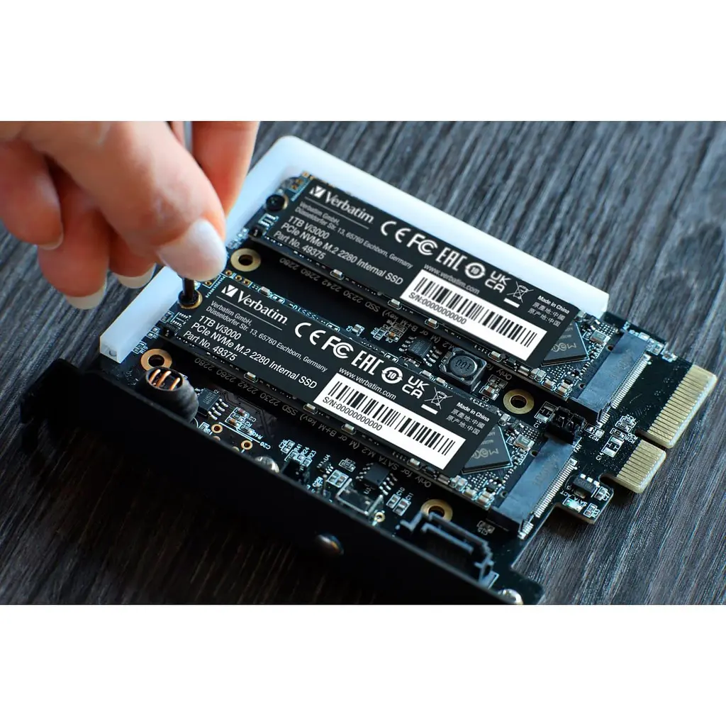 Накопичувач SSD Verbatim m.2 NVMe 1TB Vi3000 PCIe 3.0 (49375) - фото 5