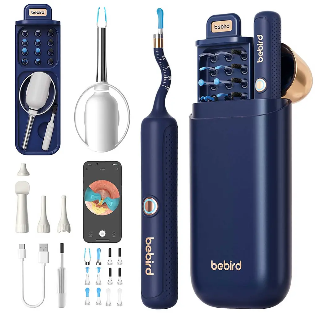 Прилад для видалення вушної сірки (отоскоп) Xiaomi Bebird EarSight Plus (D39R) Blue - фото 10