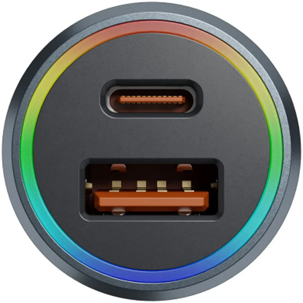 Автомобільний зарядний пристрій Proove Double Energy Plus 53W USB-A + USB-C Metal Gray (ACDE53110004) [130293] - фото 5