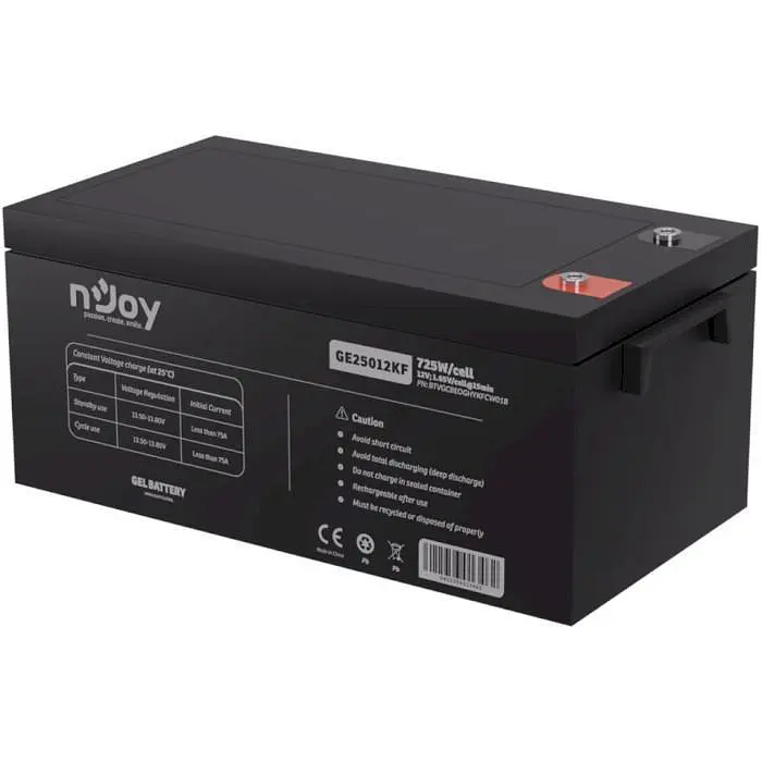 Аккумуляторная батарея для ИБП Njoy GEL 12 V / 250 А*ч (GE25012KF) - фото 3