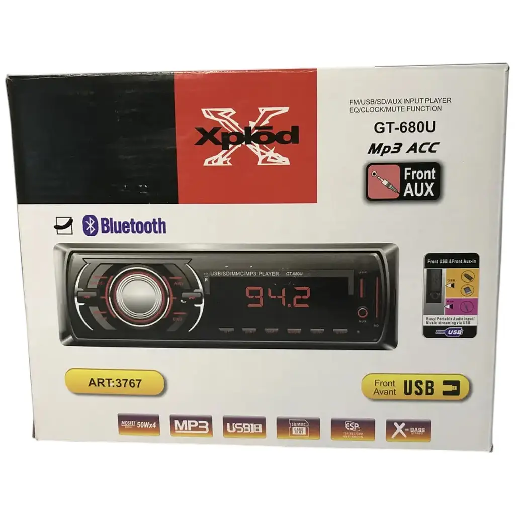 Автомобільна Bluetooth магнітола SX GT-680U - фото 4