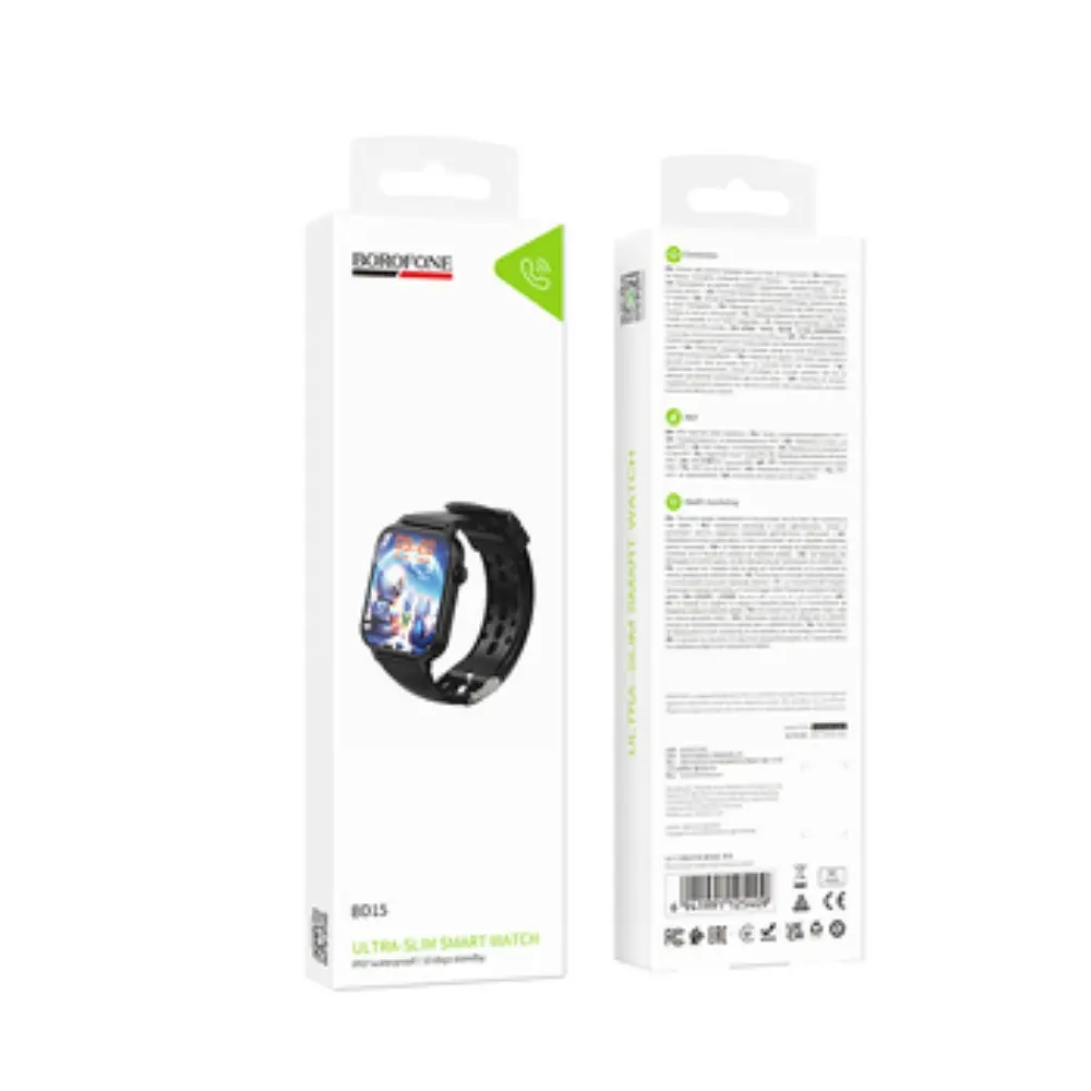 Смарт-годинник BOROFONE BD15 46mm. 200 mAh. IP67 Smart watch(call version) black - фото 2