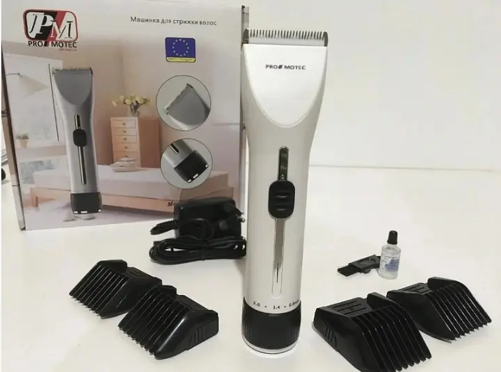 Бездротова акумуляторна керамічна машинка для стрижки волосся 10W Promotec PM-363 - фото 2