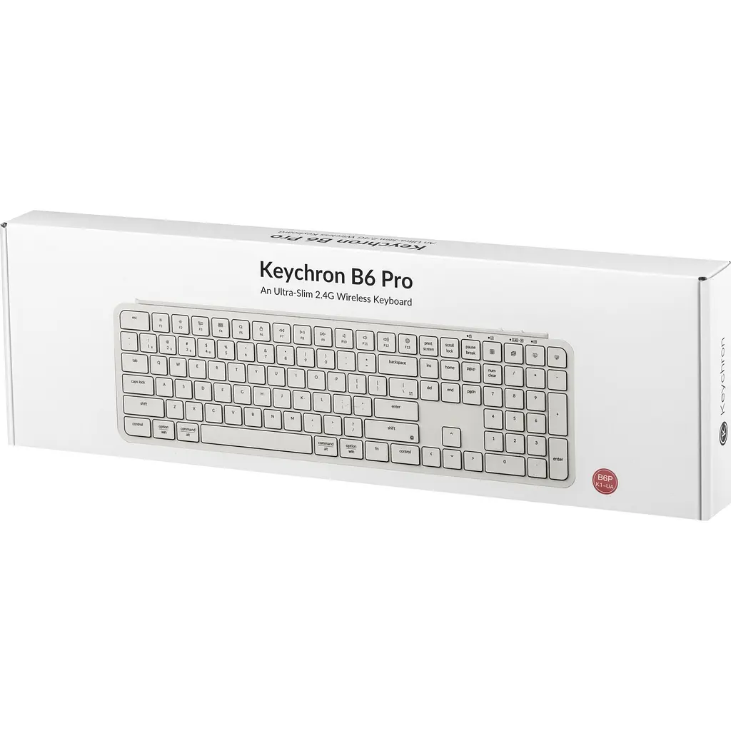 Клавіатура Keychron B6 Pro Ivory White (B6P-K8-UA) [159739] - фото 7