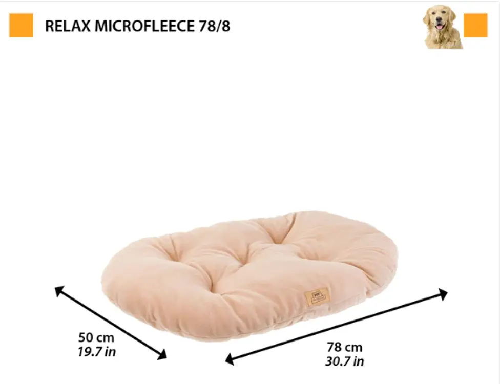 Подушка для собак та котів Ferplast Relax Microfleece 78/8 темно-сіра 78x50 см 83307823 - фото 2