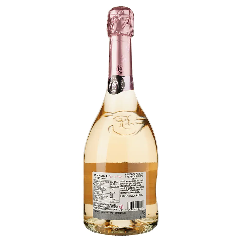 Уцінка. Вино ігристе безалкогольне J.P. Chenet Pino Noir Sparkling рожеве напівсолодке 0.75 л  - фото 2