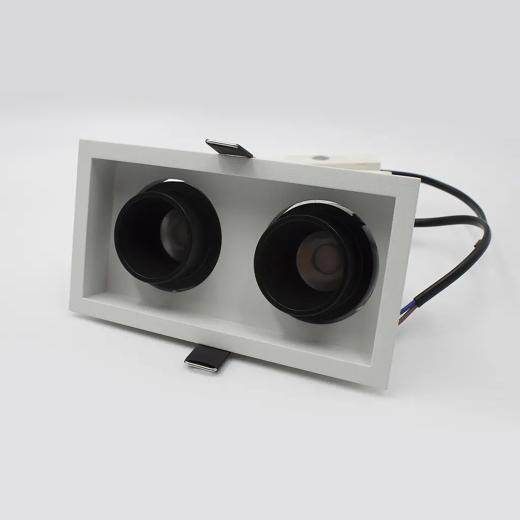 Вбудований світильник Skarlat RSL74092-2 2×10W WH+BK 4000K - фото 4