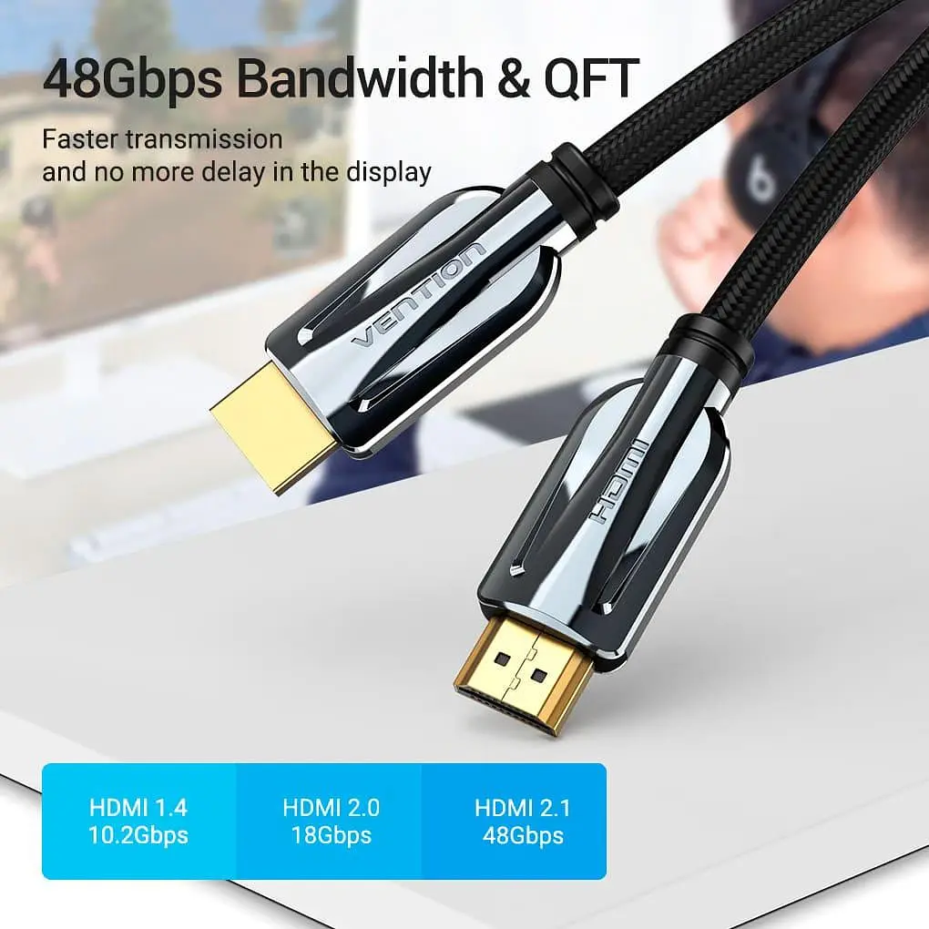 Кабель Vention HDMI-HDMI V 2.1 1.5 м (AALBG) - фото 11
